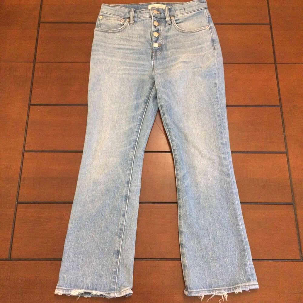 Madewell Cali Demi boot jeans 25 button fly